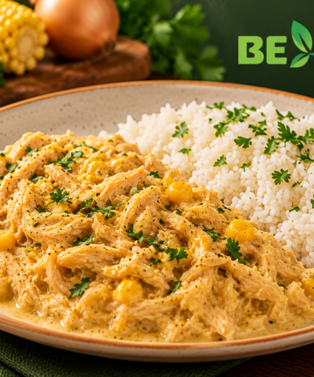 Fricassê de Frango com arroz branco-350g