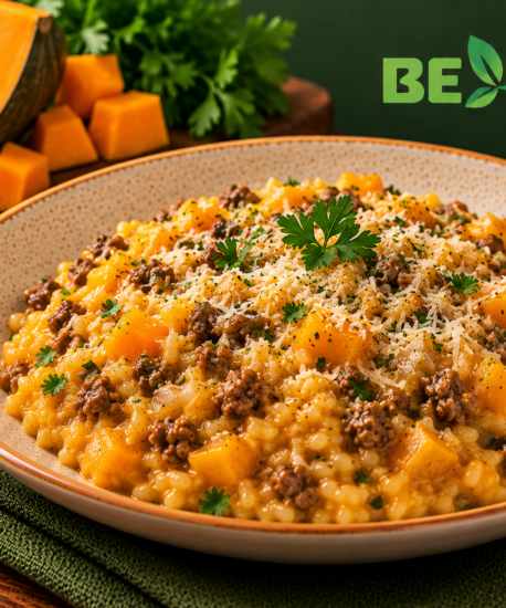 Risoto de Abóbora com Carne-350g