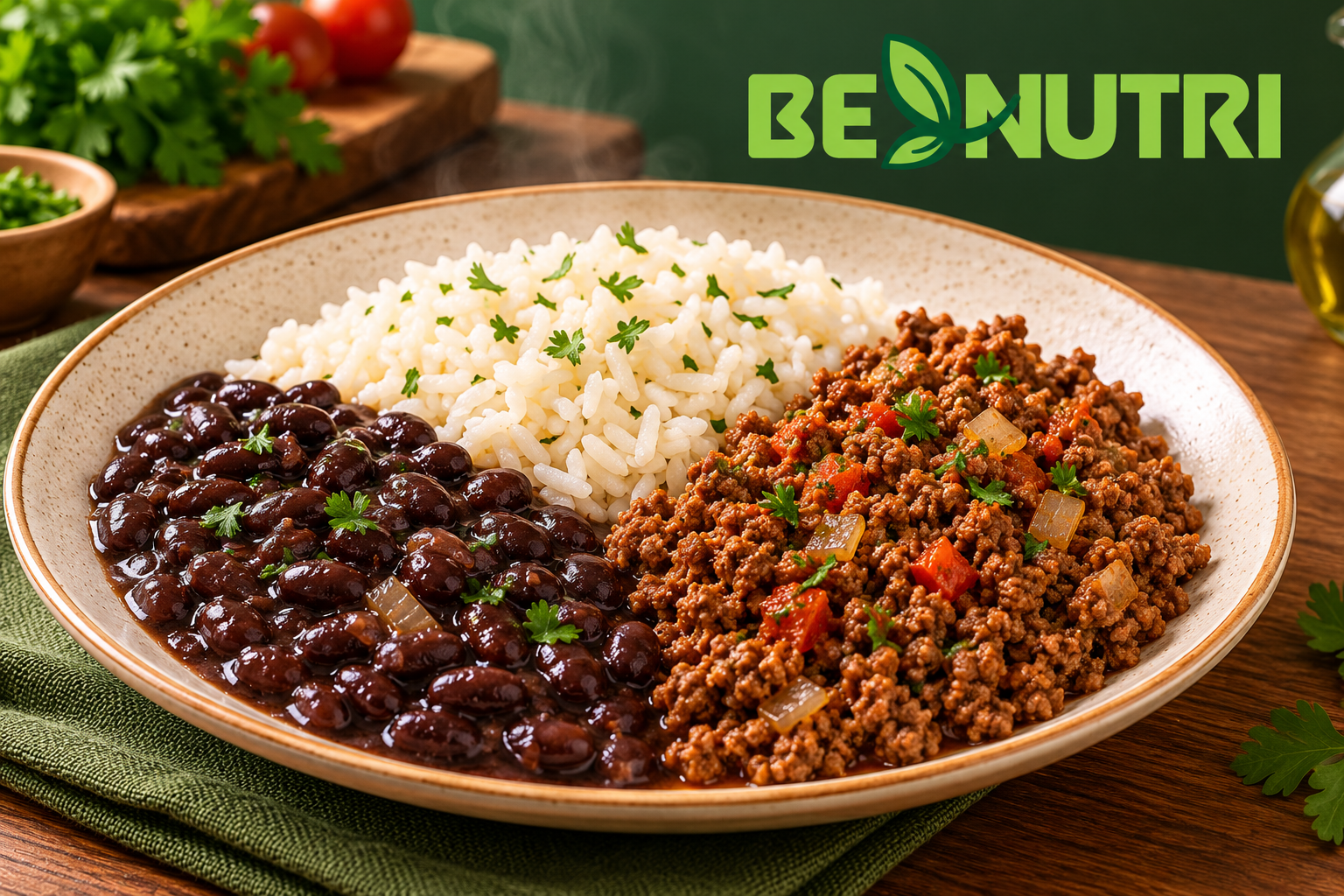 Arroz, Feijão e Carne Moída - 350g